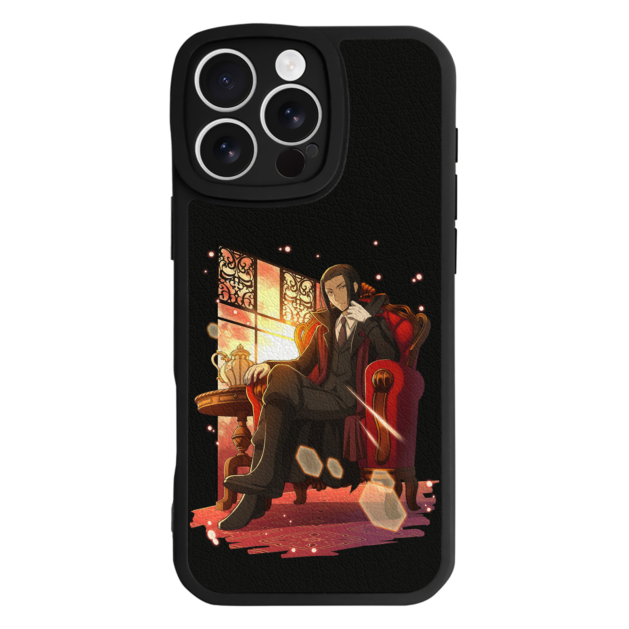 （画像用） 文豪ストレイドッグス Bungo Stray Dogs 【iPhone 16シリーズ対応】シリコンスマホケース（レザー調） 材質：シリコン